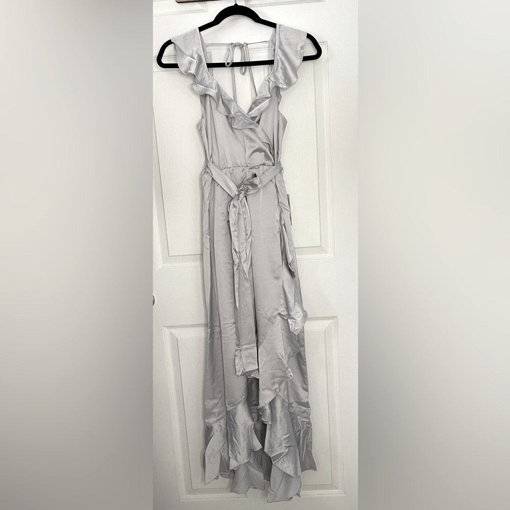 SHOW ME YOUR MUMU Samantha Ruffle Wrap Dress XS